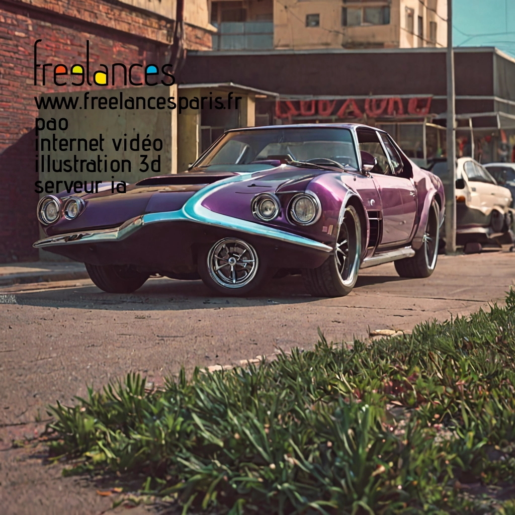 Pao mise en page internet vidéo illustration 3d serveur IA générative AI freelance paris studio de création magazines bht0x6i0